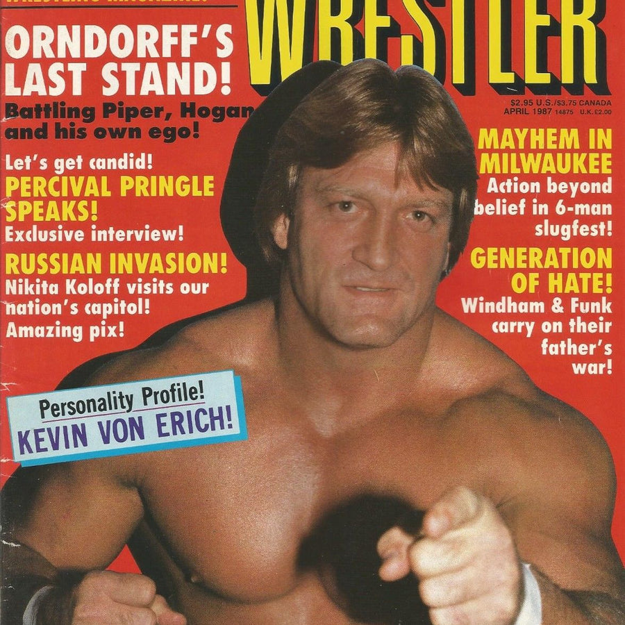 Superstar Wrestlers April 1987 Magazine PWcatalog