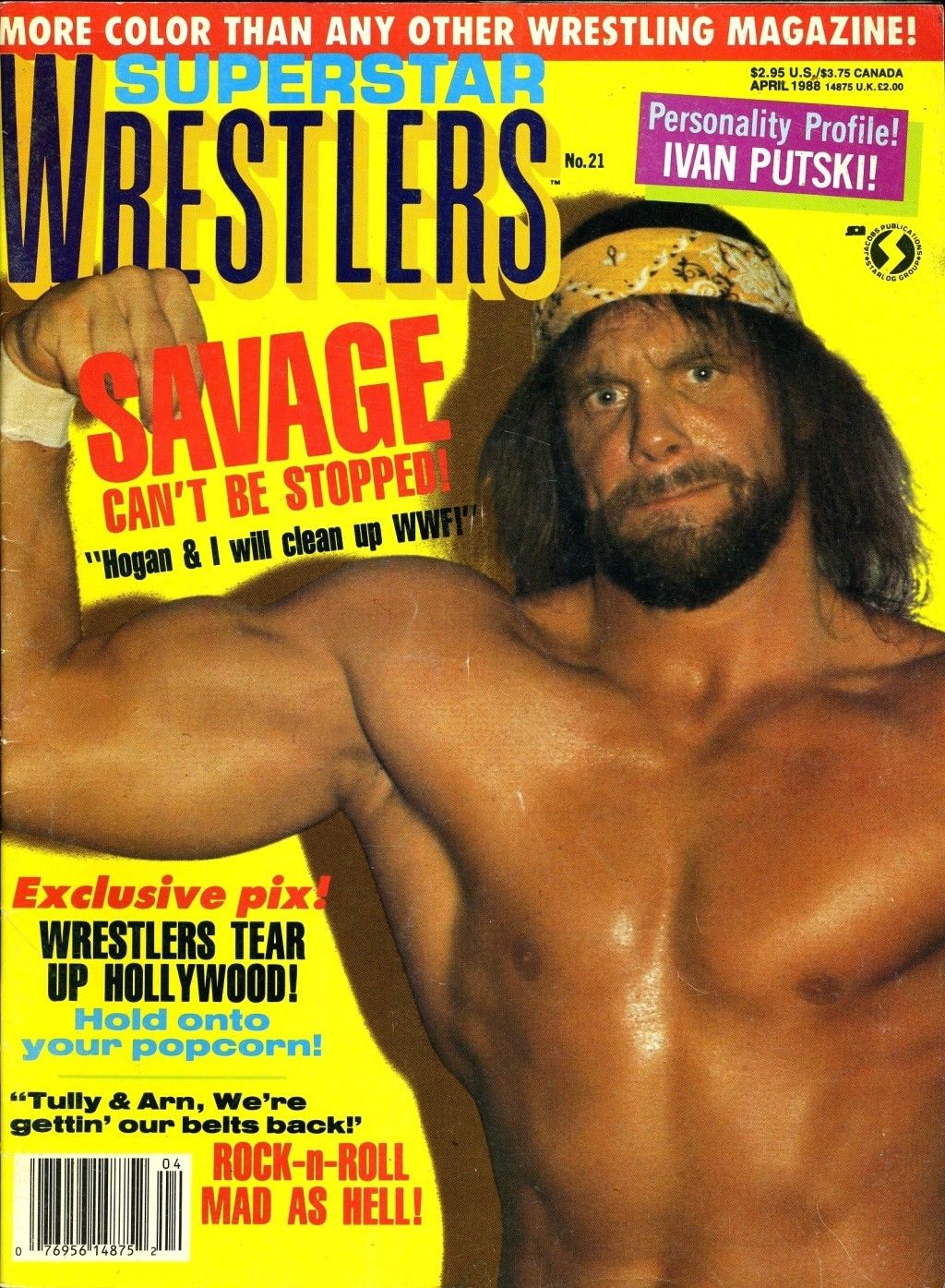 Superstar Wrestlers April 1988 Magazine PWcatalog