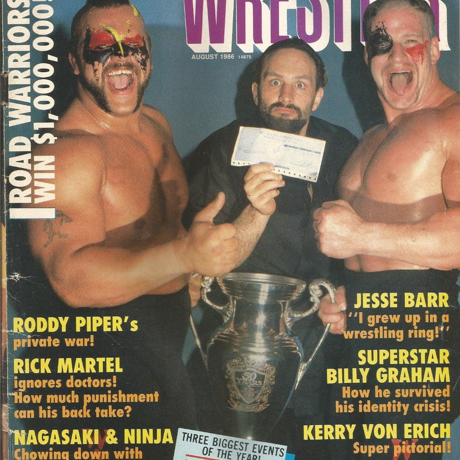 Superstar Wrestlers August 1986 Magazine PWcatalog
