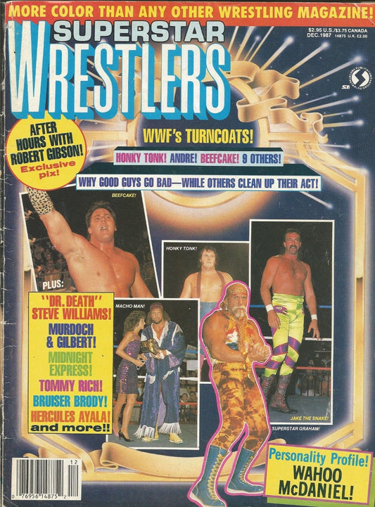 Superstar Wrestlers December 1987 Magazine PWcatalog