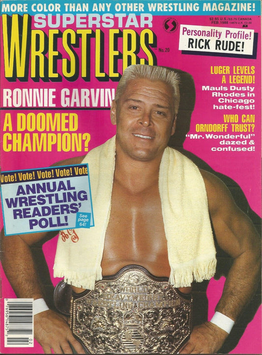 Superstar Wrestlers February 1988 Magazine PWcatalog