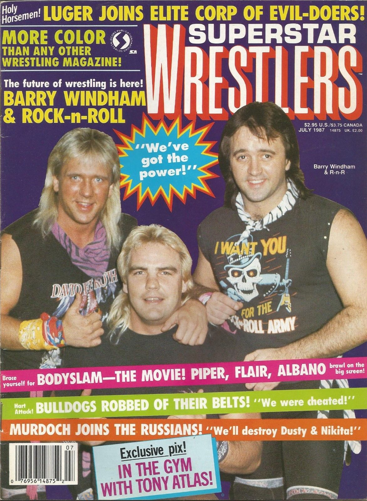 Superstar Wrestlers July 1987 Magazine PWcatalog