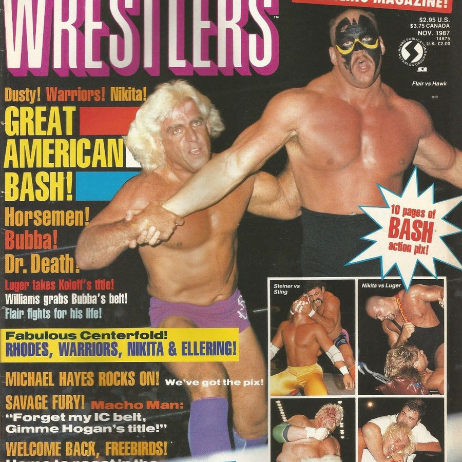 Superstar Wrestlers November 1987 Magazine PWcatalog