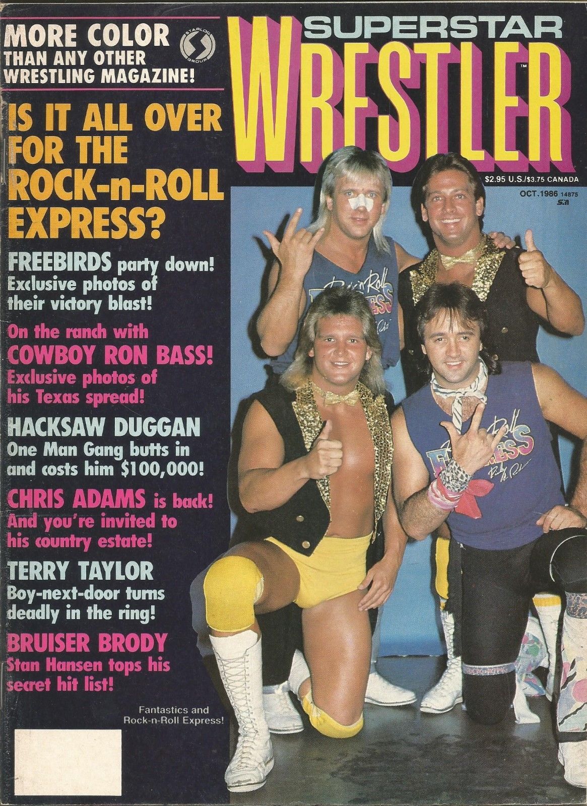 Superstar Wrestlers October 1986 Magazine PWcatalog