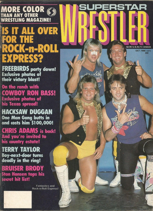 Superstar Wrestlers October 1986 Magazine PWcatalog