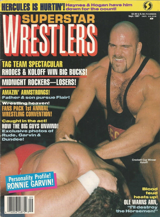 Superstar Wrestlers September 1987 Magazine PWcatalog