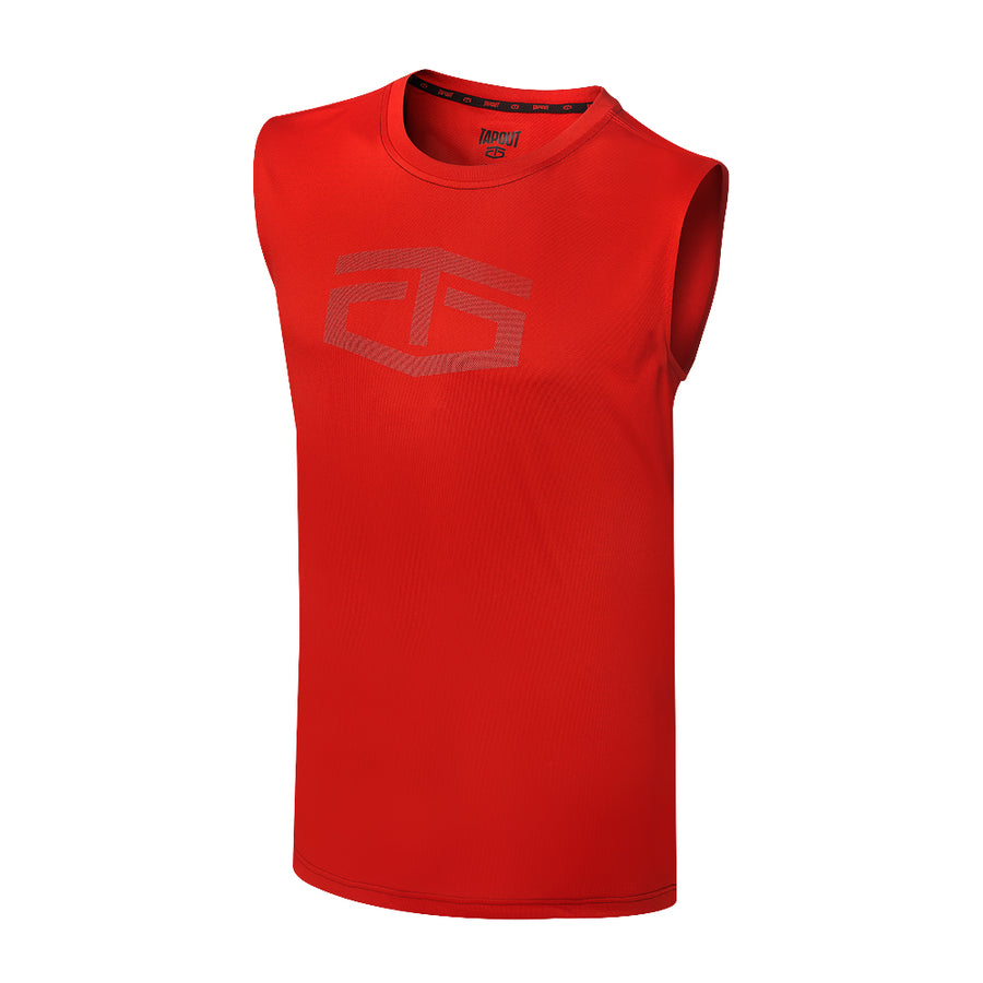 Tapout Power Tech Red Muscle Tee Pwcatalog