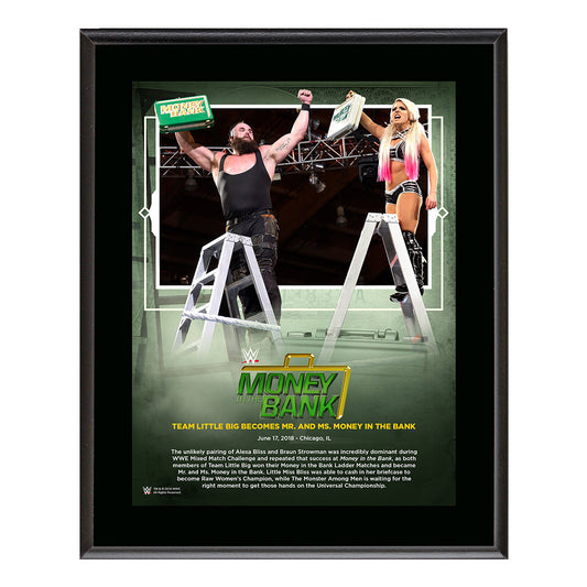 Team Little Big Money in The Bank 2018 10 x 13 Plaque Pwcatalog