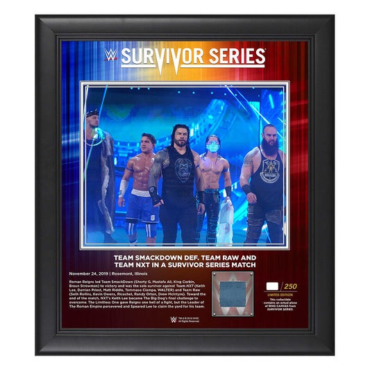 Team SmackDown Survivor Series 2019 15x17 Limited Edition Plaque