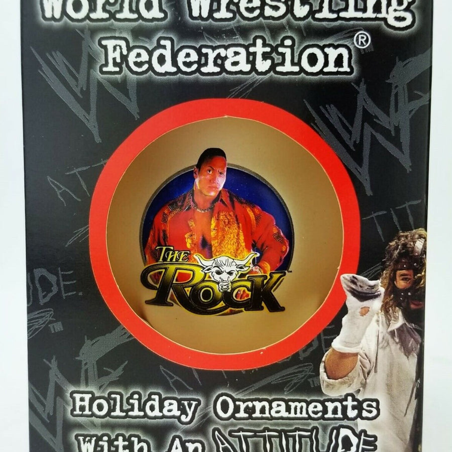 WWF The Rock Christmas Ornament 1998 Pwcatalog