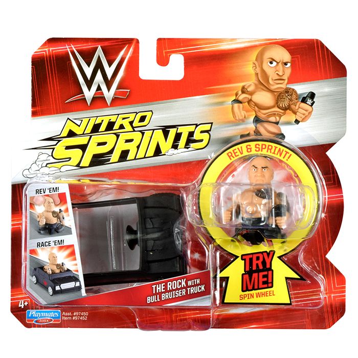 WWE nitro sprints The Rock by Playmates