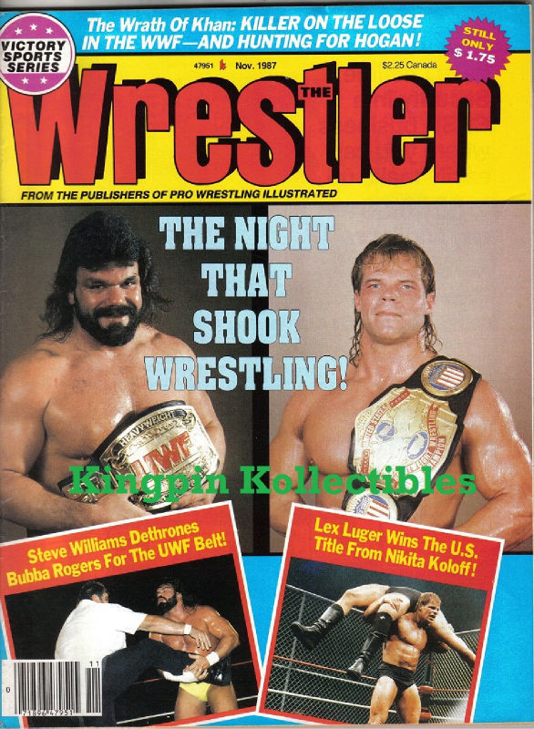 The Wrestler November 1987 Magazine PWcatalog