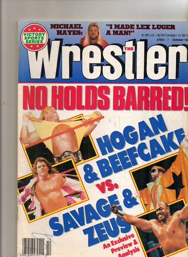 The Wrestler October 1989 Magazine PWcatalog