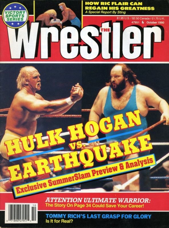The Wrestler October 1990 Magazine PWcatalog