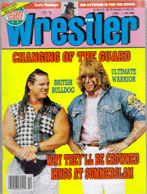 The Wrestler October 1992 Magazine PWcatalog
