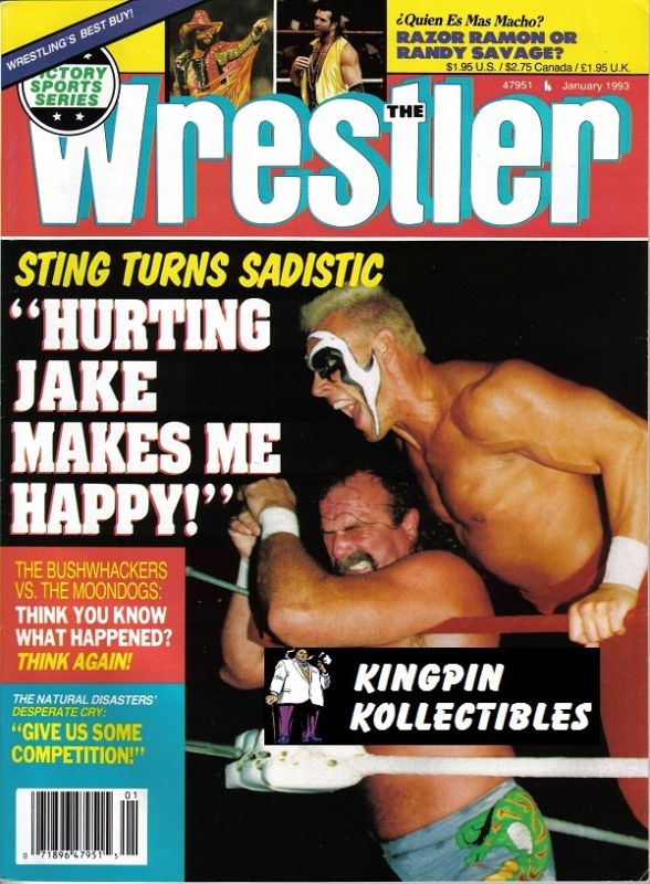 The Wrestler January 1993 Magazine PWcatalog