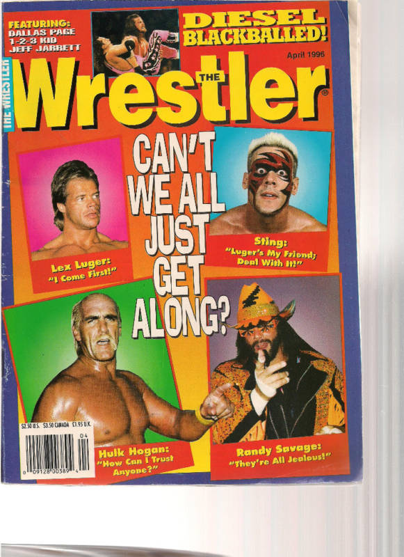 The Wrestler April 1995 Magazine PWcatalog