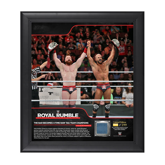 The Bar Royal Rumble 2018 15 x 17 Framed Plaque w Ring Canvas