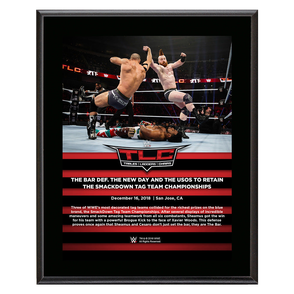 The Bar TLC 2018 10 x 13 Commemorative Plaque Pwcatalog