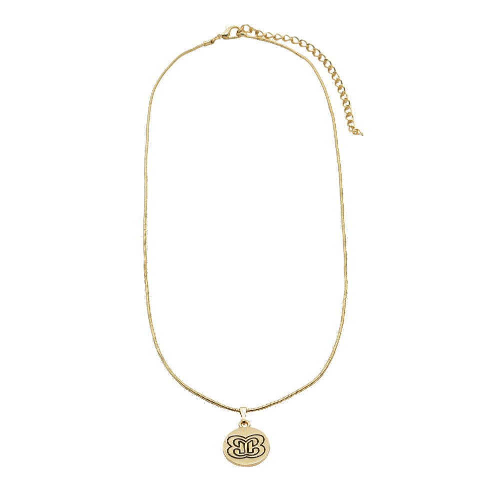 The Bellas Butterfly Gold Disc Necklace PWcatalog