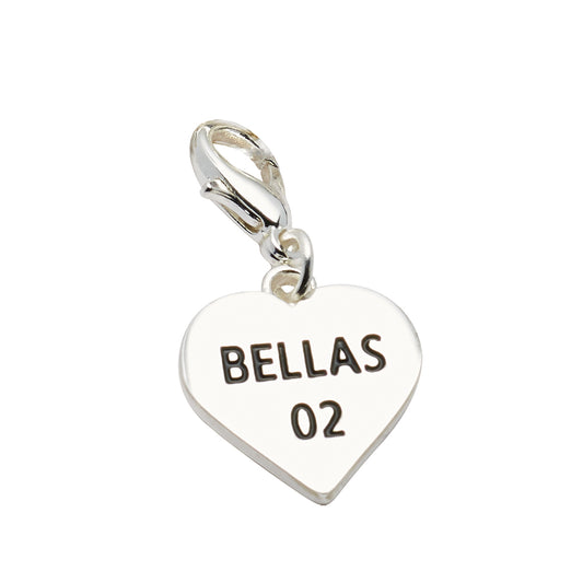 The Bellas Heart Silver Charm