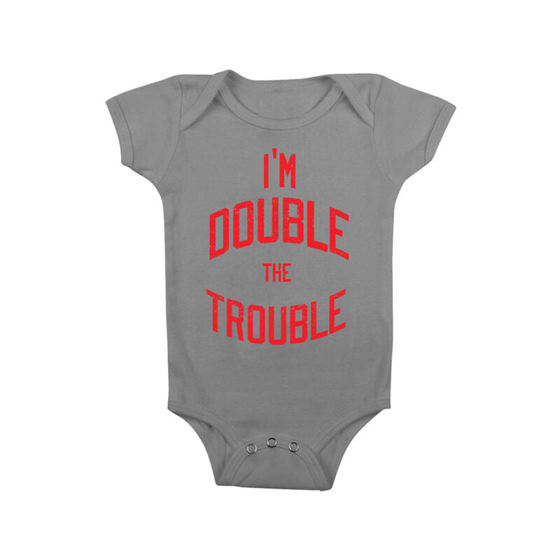 The Bellas I'm Double The Trouble Baby Creeper PWcatalog