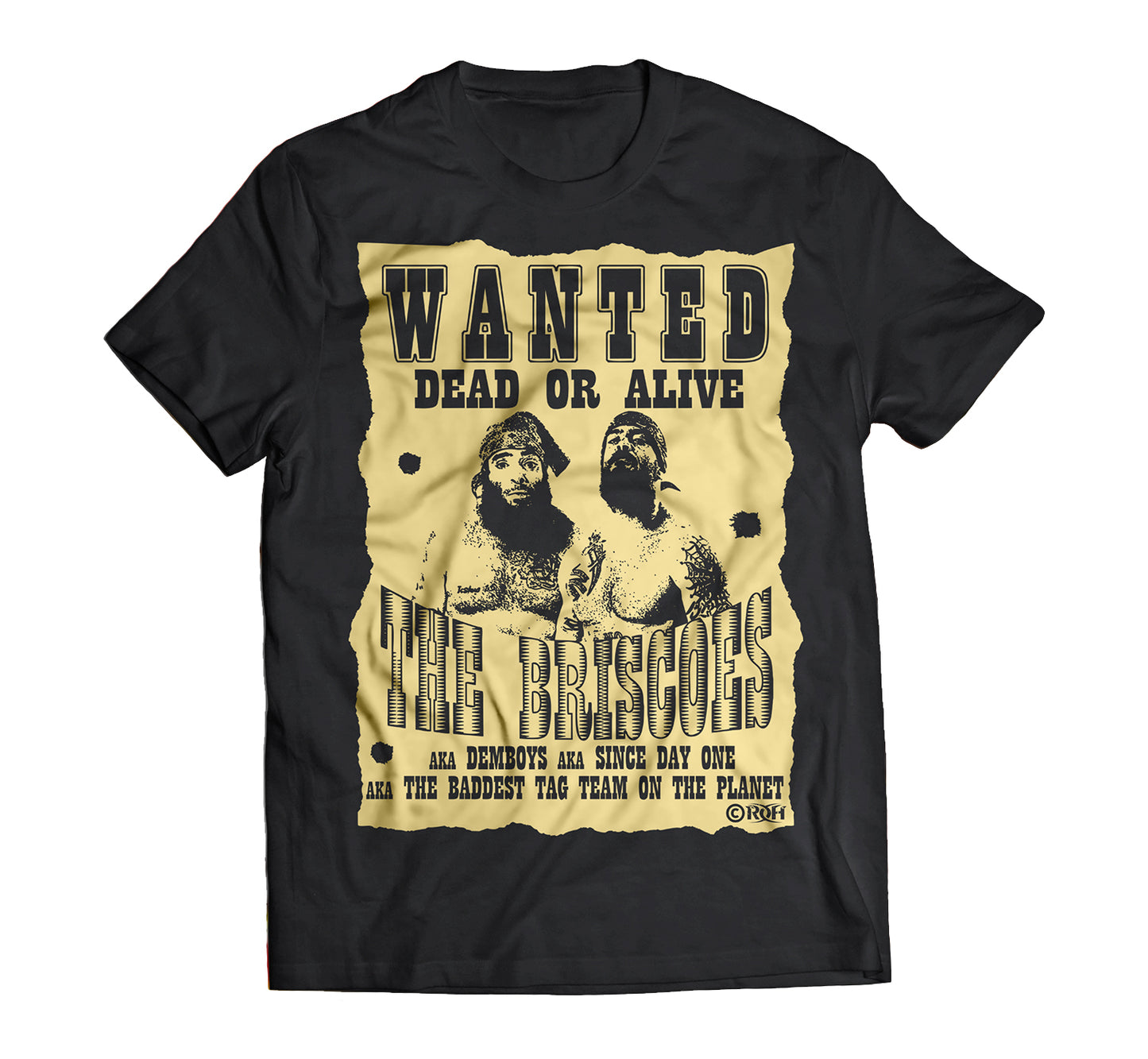 The Briscoes Wanted Dead or Alive T-Shirt Pwcatalog
