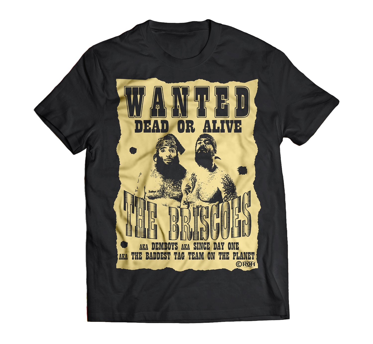 The Briscoes Wanted Dead or Alive T-Shirt Pwcatalog