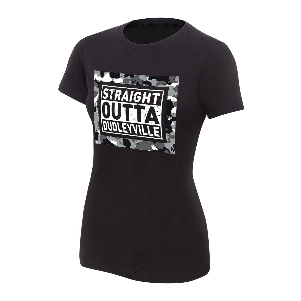 The Dudley Boyz Straight out of Dudleyville Women's Authentic T-Shirt Pwcatalog