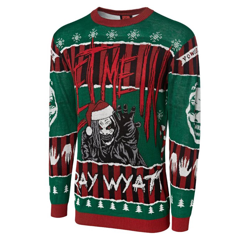 The Fiend Bray Wyatt Let Me In Ugly Holiday Sweater Pwcatalog