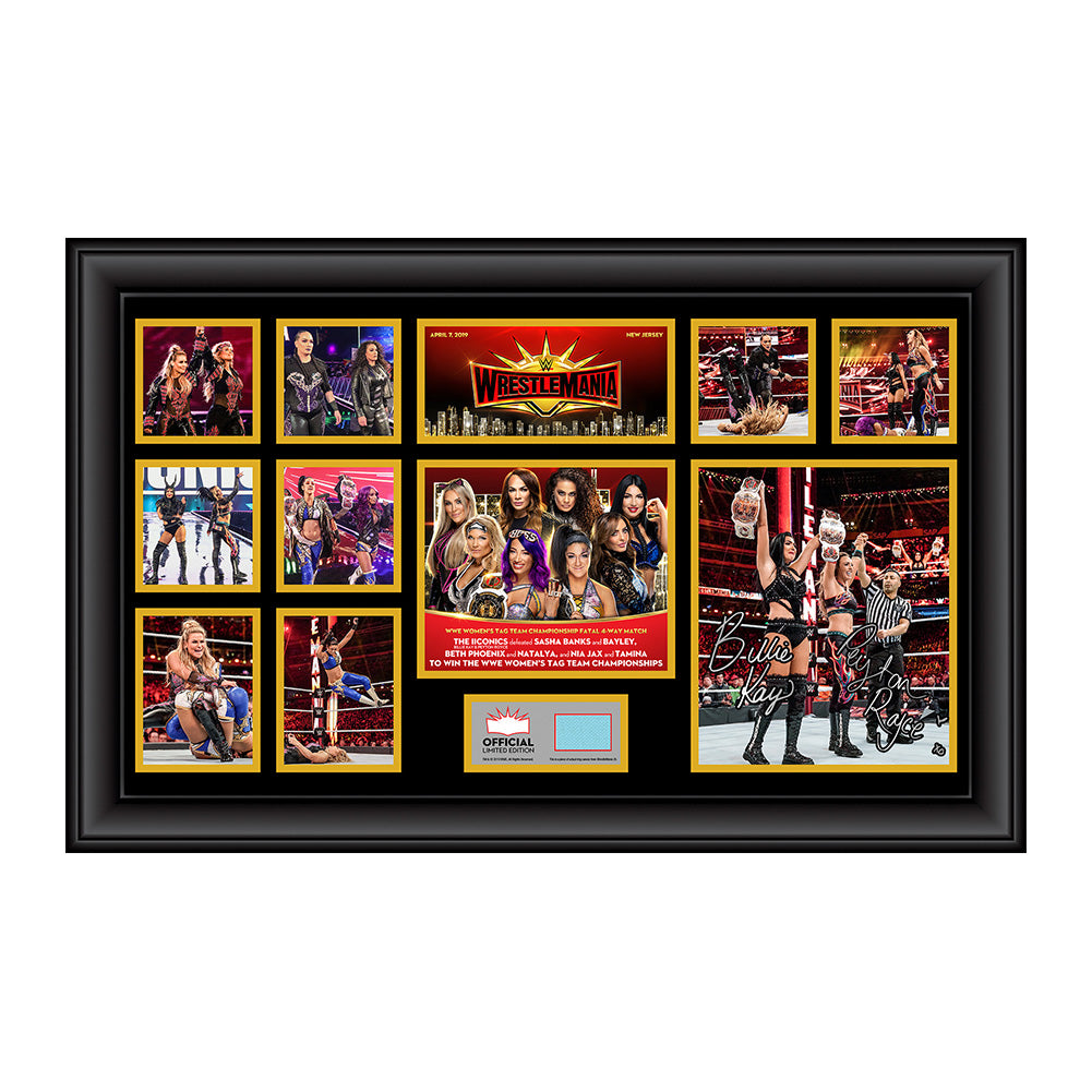 The IIconics WrestleMania 35 Signed Commemorative Plaque Pwcatalog