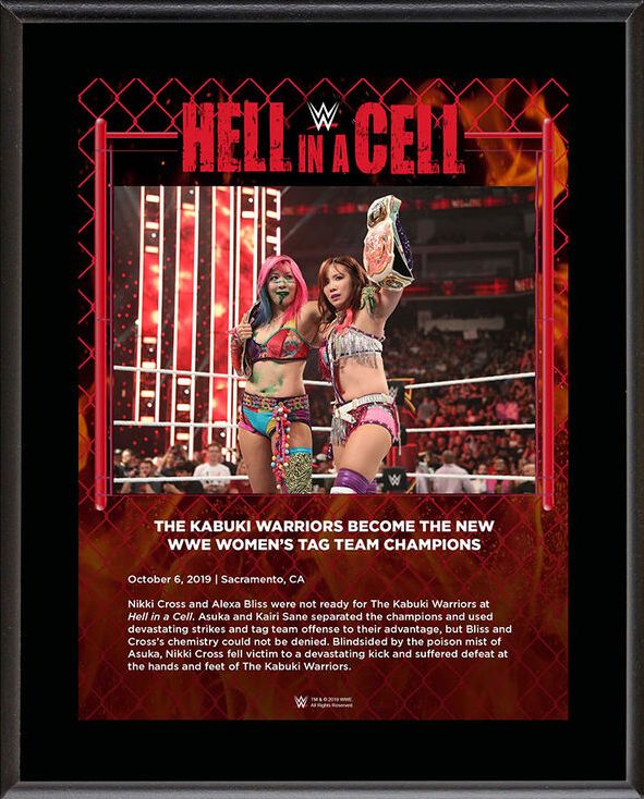 The Kabuki Warriors Hell in a Cell 2019 10 x 13 Commemorative Plaque Pwcatalog