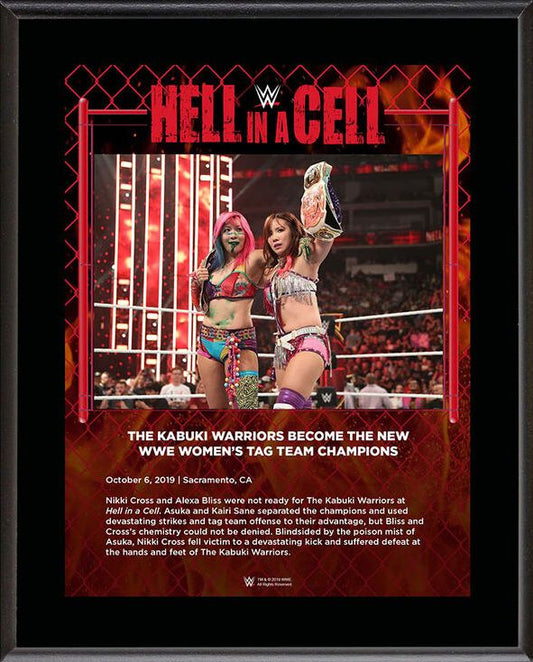 The Kabuki Warriors Hell in a Cell 2019 10 x 13 Commemorative Plaque Pwcatalog