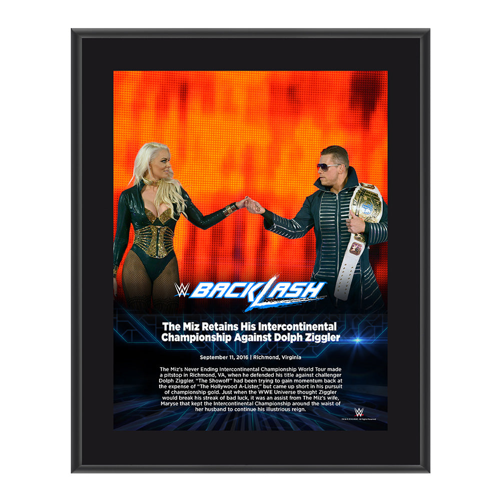 The Miz Backlash 2016 10 x 13 Photo Plaque Pwcatalog