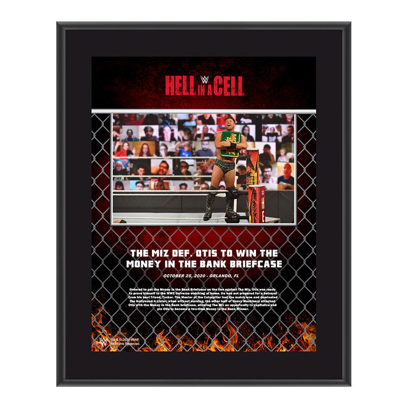 The Miz Hell In A Cell 2020 10x13 Commemorative Plaque