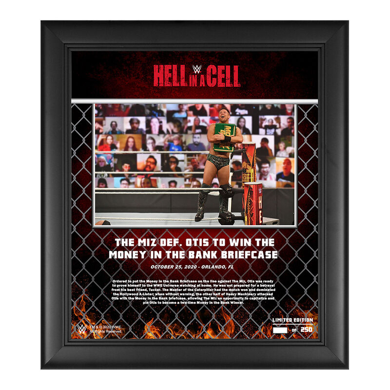 The Miz Hell In A Cell 2020 15x17 Commemorative Plaque Pwcatalog
