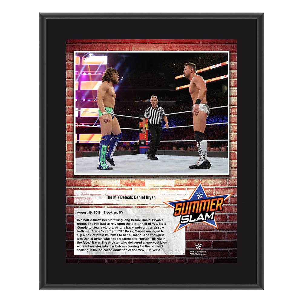 The Miz SummerSlam 2018 10 x 13 Commemorative Plaque Pwcatalog