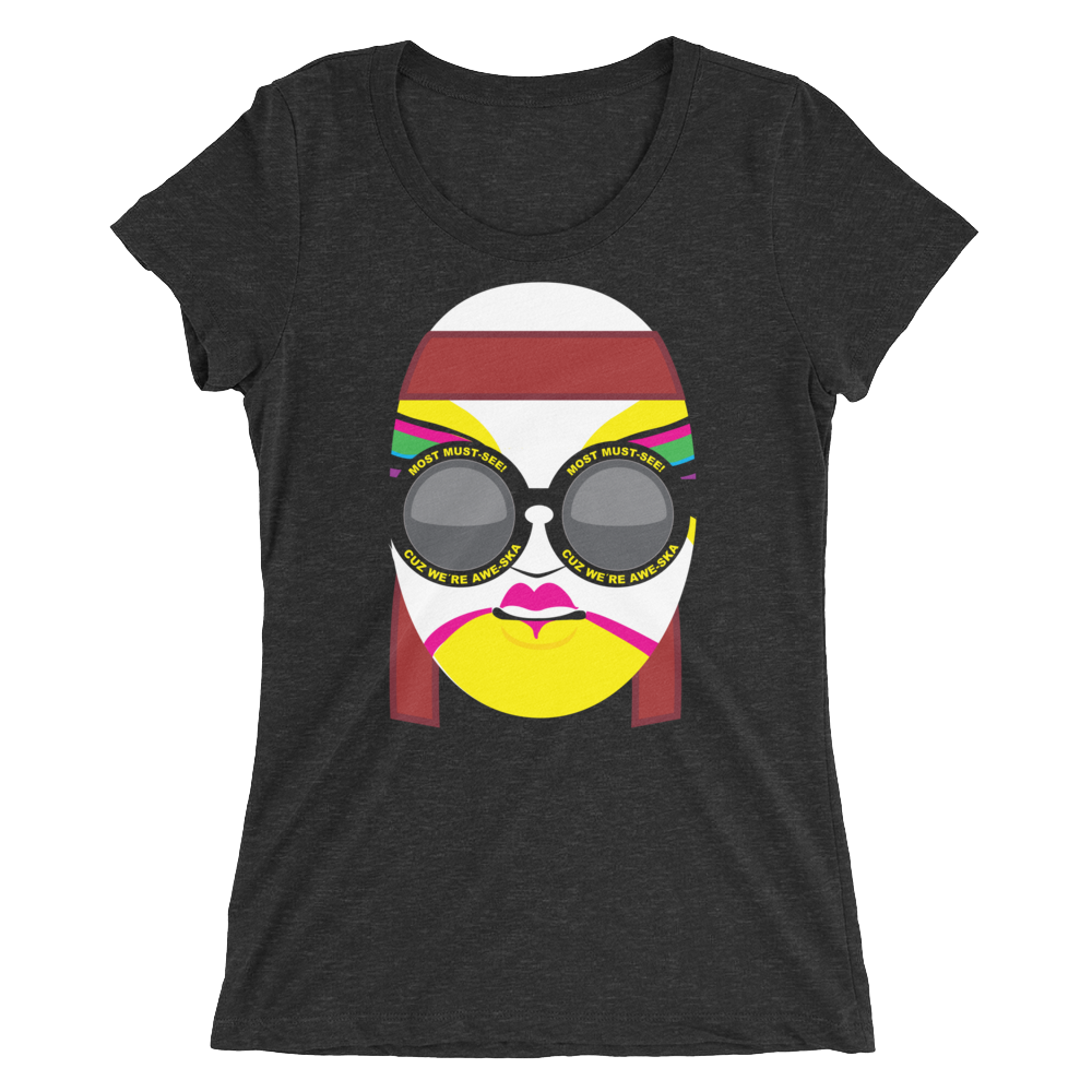 The Miz & Asuka MMC Mask Logo Women's Tri-Blend T-Shirt