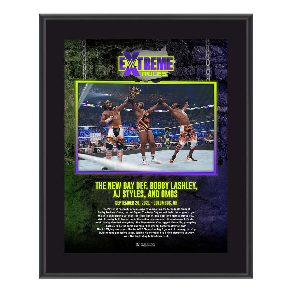 The New Day Extreme Rules 2021 10x13 Commemorative Plaque Pwcatalog