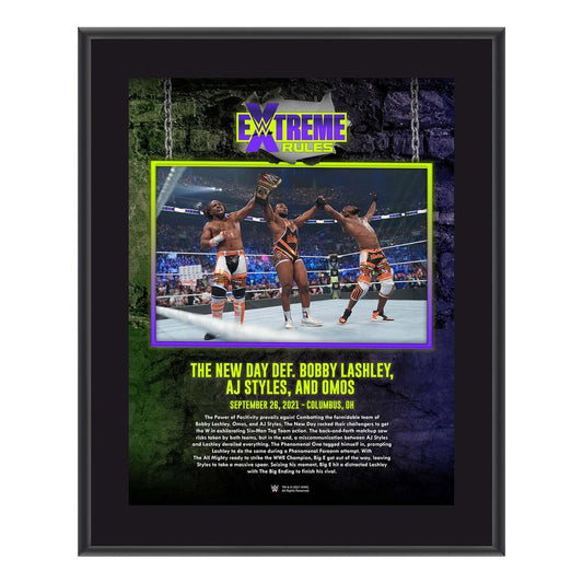 The New Day Extreme Rules 2021 10x13 Commemorative Plaque Pwcatalog