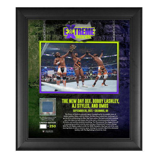 The New Day Extreme Rules 2021 15x17 Commemorative Plaque Pwcatalog