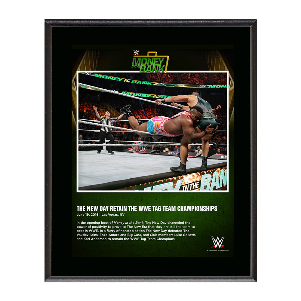 The New Day Money In The Bank 2016 10 x 13 Photo Plaque Pwcatalog
