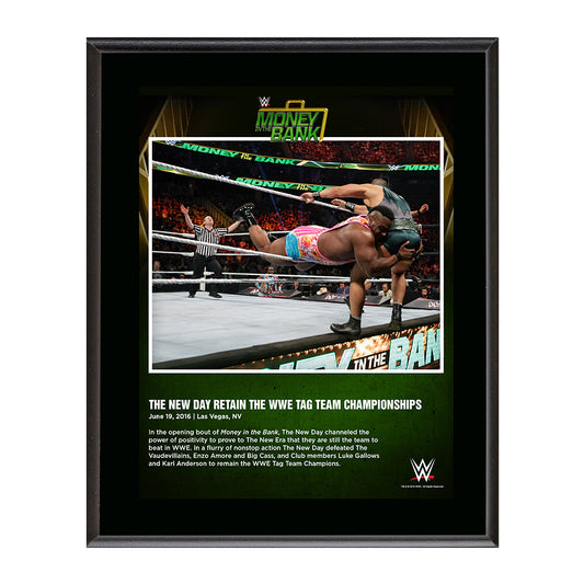 The New Day Money In The Bank 2016 10 x 13 Photo Plaque Pwcatalog