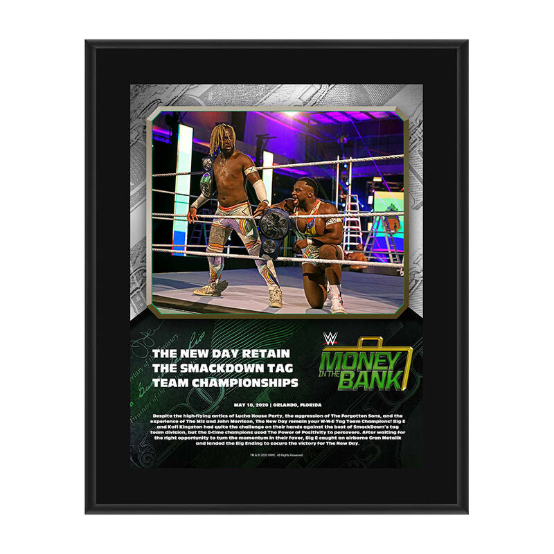 The New Day Money In The Bank 2020 10 x 13 Limited Edition Plaque Pwcatalog