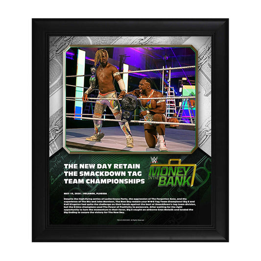 The New Day Money In The Bank 2020 15 x 17 Limited Edition Plaque Pwcatalog