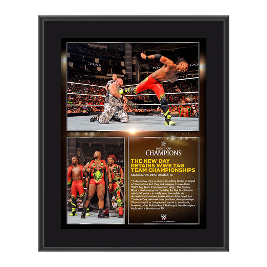 The New Day Night of Champions 2015 10.5 x 13 Photo Collage Plaque