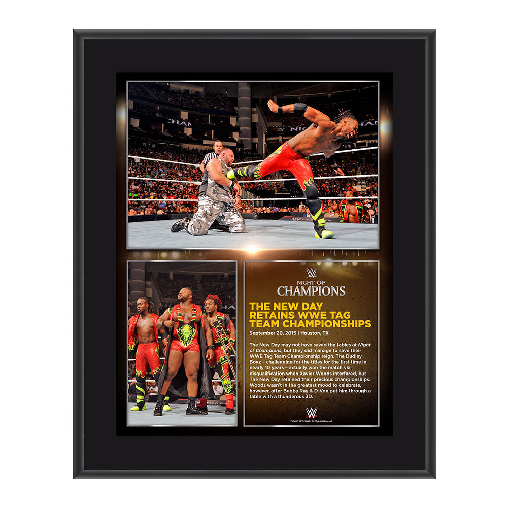The New Day Night of Champions 2015 10.5 x 13 Photo Collage Plaque Pwcatalog