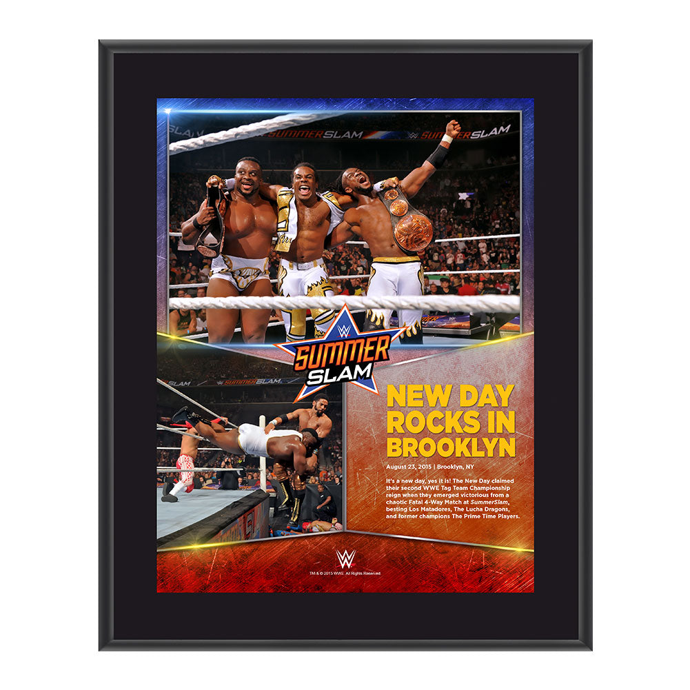 The New Day SummerSlam 2015 10.5 x 13 Photo Collage Plaque Pwcatalog