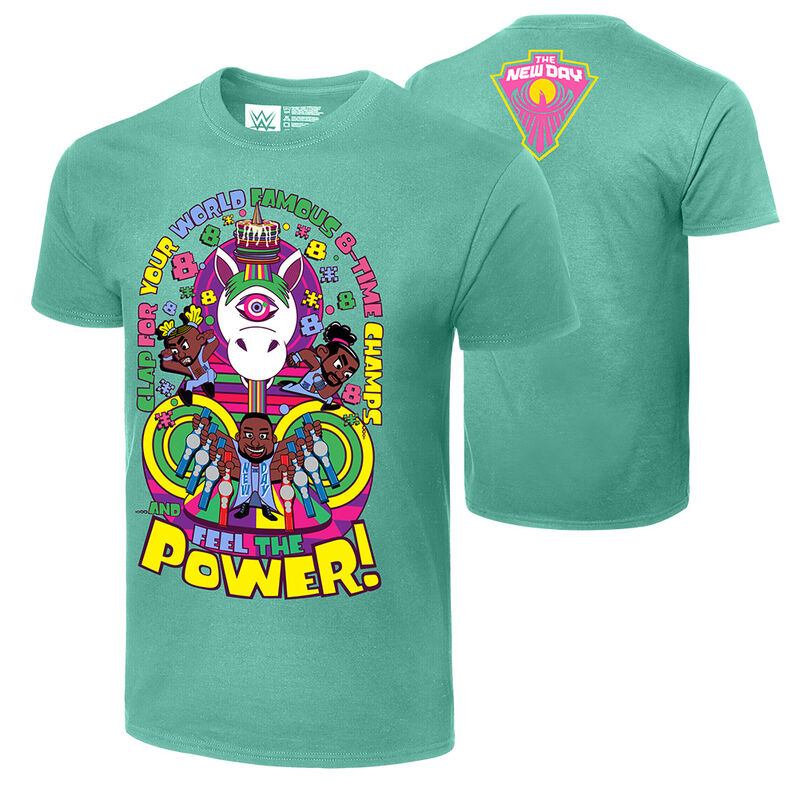 The New Day World Famous 8-Time Champs Authentic T-Shirt Pwcatalog