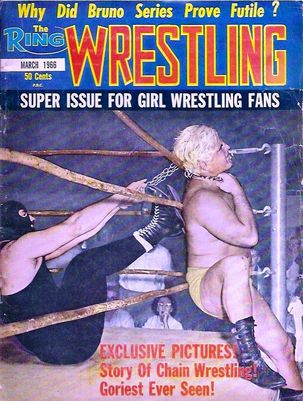 The Ring Wrestling March 1966 Magazine PWcatalog